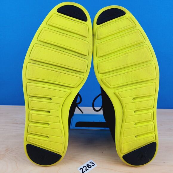 Cole Haan Lunargrand Mens Size 11 Boots Black‎ Suede Yellow Chukka Boots C11185 main image 12
